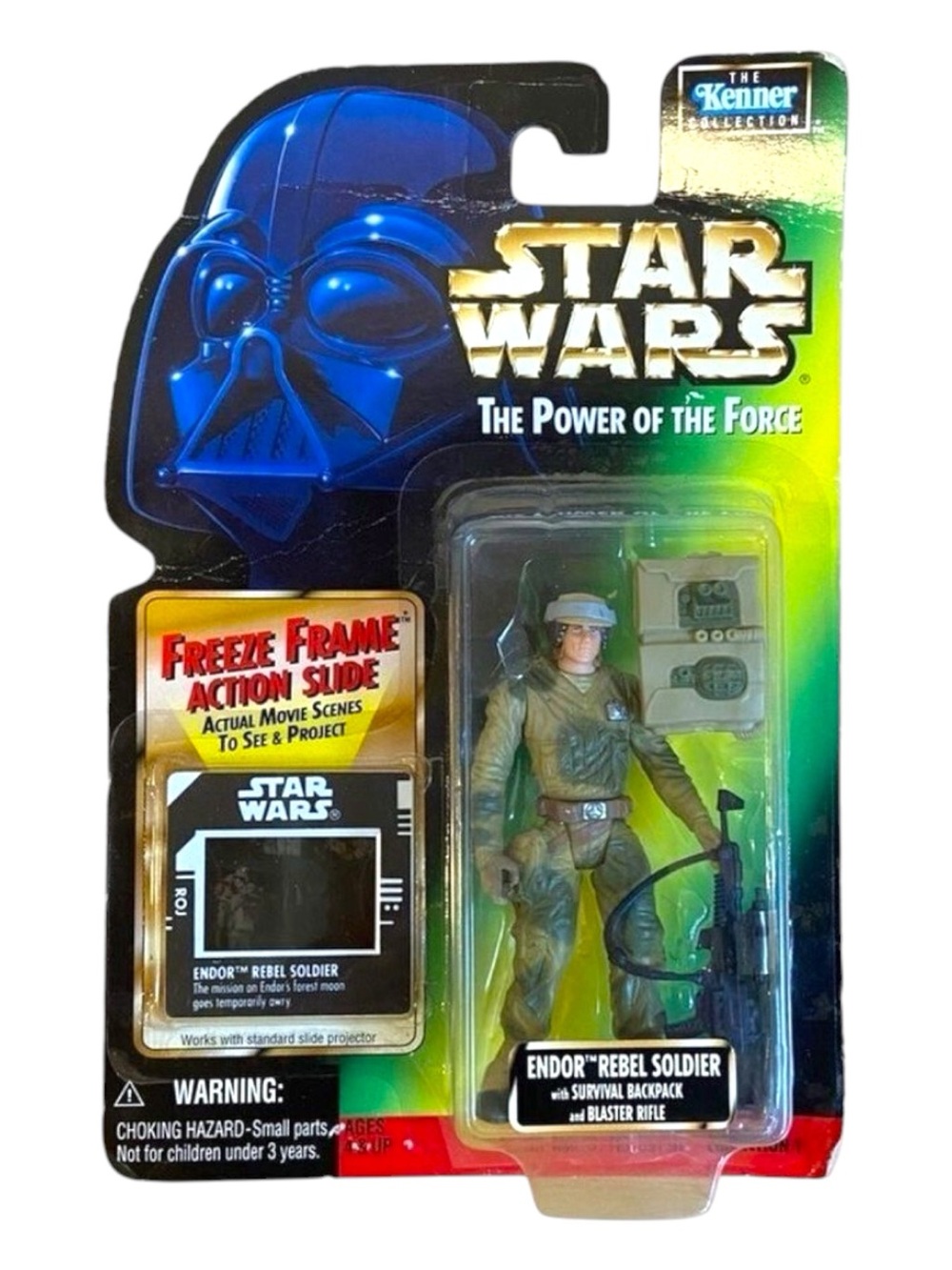 Star Wars The power of the force figurine collectible Freeze frame action slide